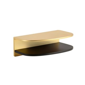 Pridbjorn 2 Piece Oval Metal Floating Shelf