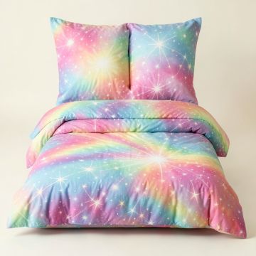 Unicorn Dreamz - Coma Inducer® Oversized Twin Comforter - Starburst Rainbow (synthetic illustration; no displayed measurements)