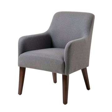 Naomhan Upholstered Parsons Chair In Gray (synthetic illustration; no displayed measurements)