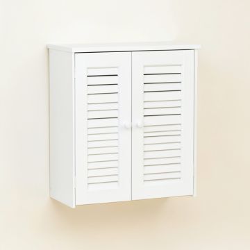 Cliff Branch Wall-Mounted Laundry Cabinet - White (synthetic illustration; no displayed measurements)