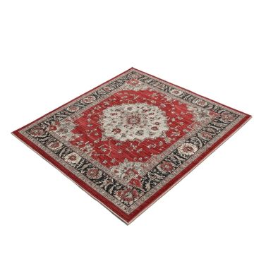 Owlswick Power Loom Red/Beige/Gray Rug