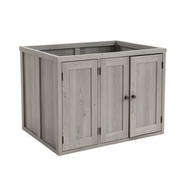 Reed Dell Empty Furniture-Style Litter Enclosure - Gray