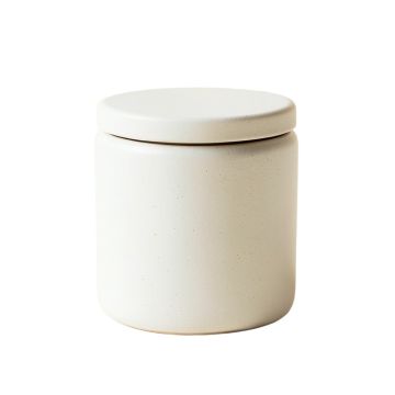 Linden Bridge Storage Canister With Lid - White