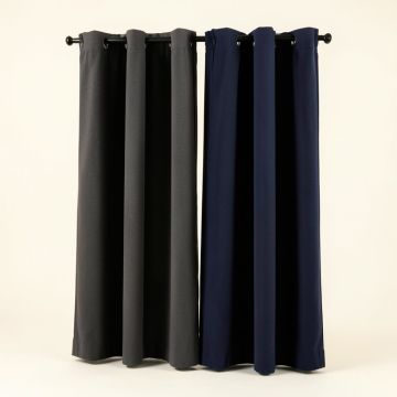 Addan Solid Blackout Thermal Grommet Curtains Panels (synthetic illustration; no displayed measurements)
