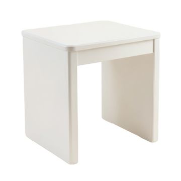 Laurel Crossing Side Table - White