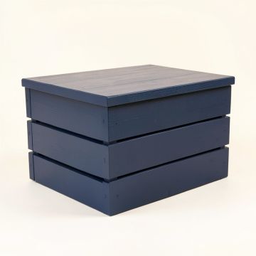 River Brook Closed Outdoor Storage Box - Navy (synthetic illustration; no displayed measurements)