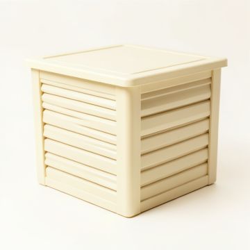 Clay Bridge Closed Outdoor Storage Box - Cream (synthetic illustration; no displayed measurements)
