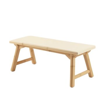 Juniper Branch Indoor Bench - Cream (synthetic illustration; no displayed measurements)