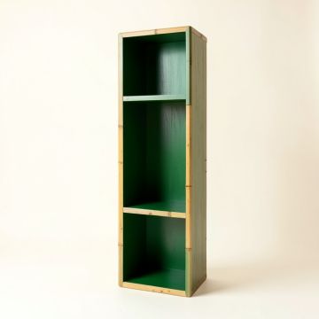 Laurel Bridge Narrow Cubby Tower - Green (synthetic illustration; no displayed measurements)