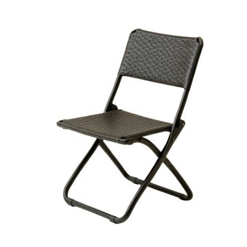 Stone Bend Folding Outdoor Chair - Black