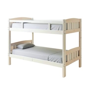 Jenafir Twin Over Full Solid Wood Standard Bunk Bed