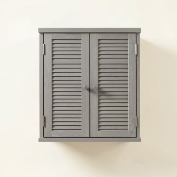 Cedar Bluff Wall-Mounted Laundry Cabinet - Gray (synthetic illustration; no displayed measurements)