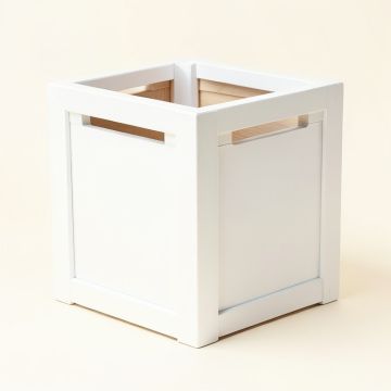 Bay Crossing Closed Garden Compost Bin - White (synthetic illustration; no displayed measurements)