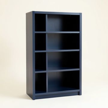 Clay Crest Freestanding Bookcase - Navy (synthetic illustration; no displayed measurements)