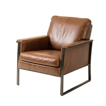 Korben 30 '' Wide Cowhide Lounge Chair