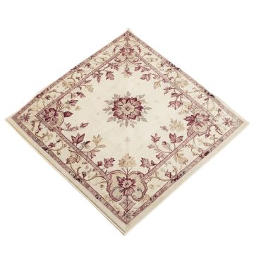 Geir Floral Plum/Ivory Area Rug