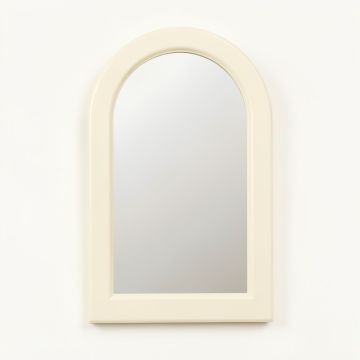 Elm Branch Framed Wall Mirror - Cream (synthetic illustration; no displayed measurements)