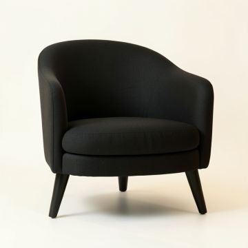 Alder Arc Upholstered Armchair (synthetic illustration; no displayed measurements)