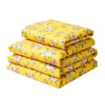 Yellow Floral Duvet Cover Set