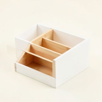 Flint Arc Empty Coffee-Station Organizer - White (synthetic illustration; no displayed measurements)