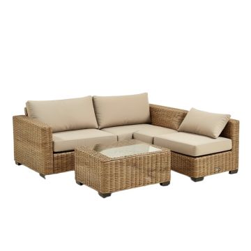 Rhymer 4 Piece Rattan Sofa Seating Group With Cushions (synthetic illustration; no displayed measurements)