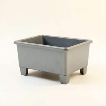 Bay Crest Empty Raised Planter - Gray (synthetic illustration; no displayed measurements)