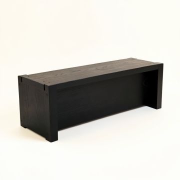 Field Arc Narrow Outdoor Storage Bench (synthetic illustration; no displayed measurements)