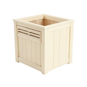 Shore Branch Closed Garden Compost Bin - Cream