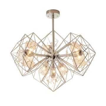 Moxley 6-Light Unique / Statement Geometric Chandelier