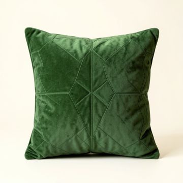 Olive Crest Filled Accent Pillow - Green (synthetic illustration; no displayed measurements)