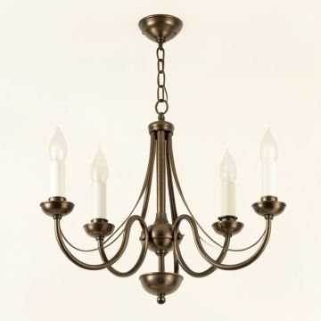 Tenor 6 - Light Candle Style Wagon Wheel Chandelier (synthetic illustration; no displayed measurements)