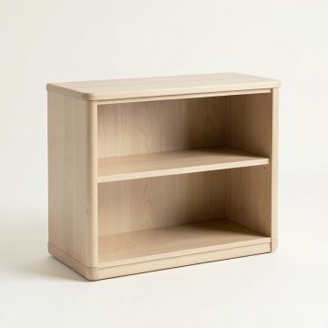 Sage Bluff Low Bookcase - Beige (synthetic illustration; no displayed measurements)