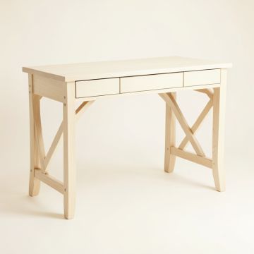 Birch Branch Writing Desk - Ivory (synthetic illustration; no displayed measurements)
