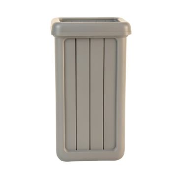 Olive Bridge Narrow Outdoor Storage Bench - Gray