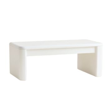 Moss Dell Indoor Bench - White (synthetic illustration; no displayed measurements)