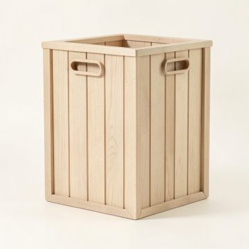 Oak Crest Closed Outdoor Storage Box - Beige (synthetic illustration; no displayed measurements)