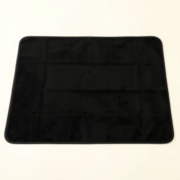 Laurel Crossing Bath Mat - Black (synthetic illustration; no displayed measurements)