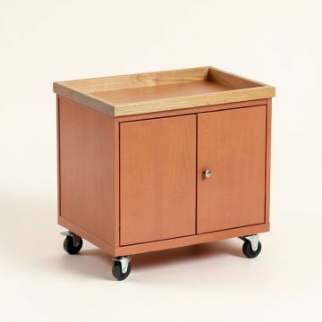 Cliff Brook Empty Rolling Workshop Cart - Terracotta (synthetic illustration; no displayed measurements)