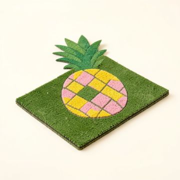 Gorski Pineapples Shaped Coir 27.5 In . X 15.75 In . Outdoor Door Mat (synthetic illustration; no displayed measurements)
