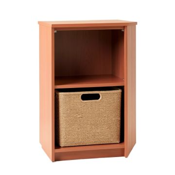Field Dale Freestanding Pull-Out Hamper Cabinet - Terracotta