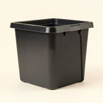 Keter Novel 90 Gallon Water Resistan Resin Lockable Deck Box In Black/Gray (synthetic illustration; no displayed measurements)