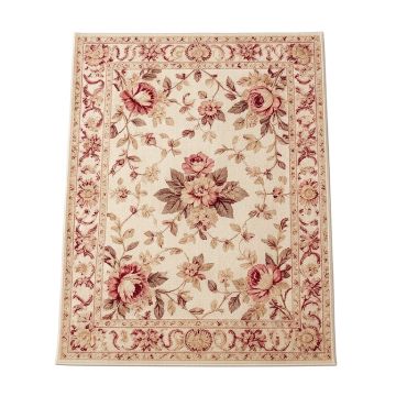 Barwin Floral Plum/Ivory Area Rug
