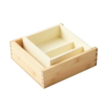 Laurel Branch Empty Pantry Drawer Organizer Insert - Cream