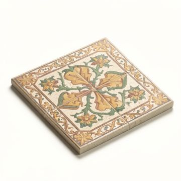 Encausto 8 '' X 8 '' Porcelain Spanish Wall & Floor Tile (synthetic illustration; no displayed measurements)