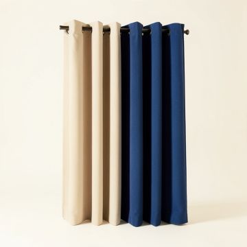 Solway Solid Room Darkening Thermal Grommet Single Curtain Panels (synthetic illustration; no displayed measurements)