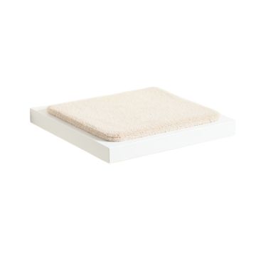 Dawn Crest Wall-Mounted Cat Perch - White (synthetic illustration; no displayed measurements)
