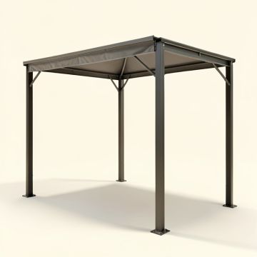 Yamba Metal Pergola With Canopy (synthetic illustration; no displayed measurements)