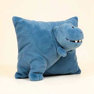 Blue Dinosaur Jumboz Plush Floor Pillow (synthetic illustration; no displayed measurements)