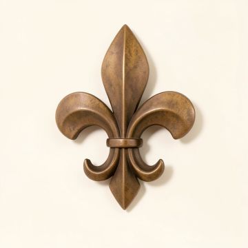 Rustic Fleur-De-Lis Wall Decor (synthetic illustration; no displayed measurements)