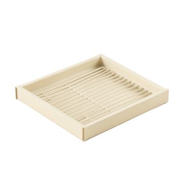 Fern Field Empty Under-Desk Cable Tray - Ivory (synthetic illustration; no displayed measurements)